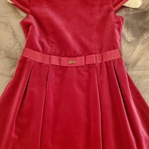 Gucci - Fuscia Girl's Velvet Dress